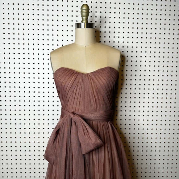 Birdy Grey | Christina Convertible Tulle Dress in Sandy Mauve - Picture 3 of 16
